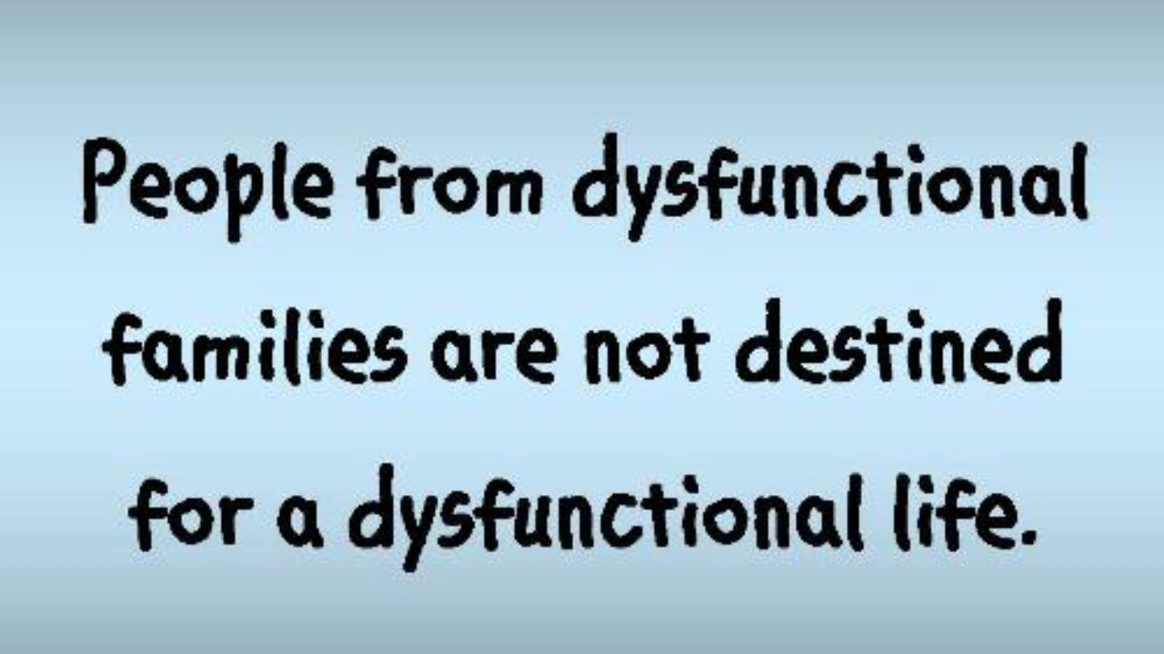 dysfunctional people