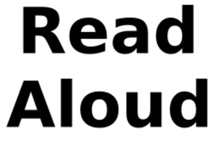 Encouraging you to read out loud on near a river.