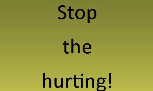 Encouraging you to stop hurting on near a river.