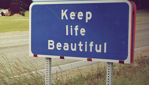 Encouraging you to have a beautiful life on near a river.