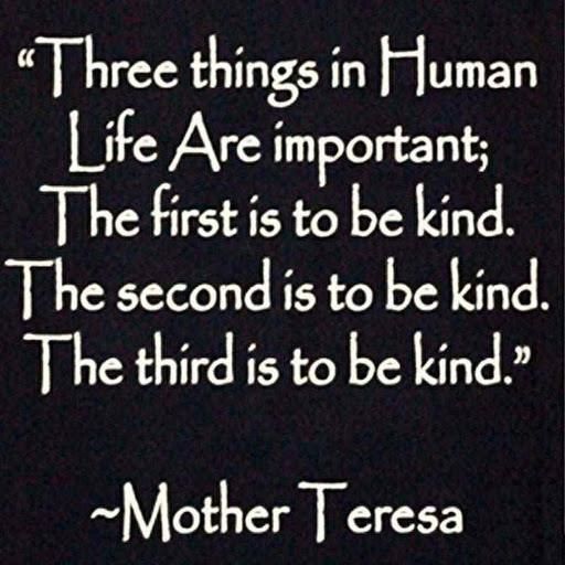 Encouraging you to know to always be kind on near a river.